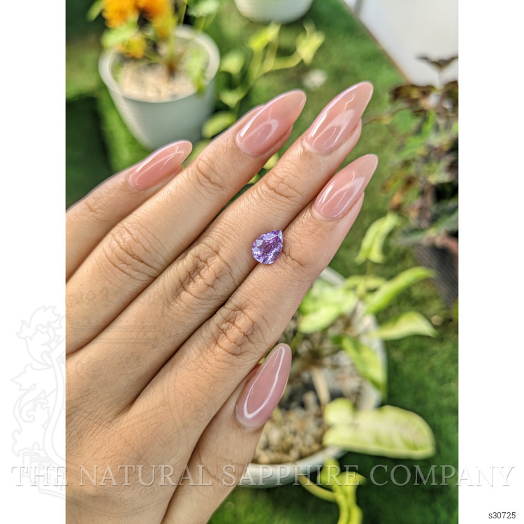 1.73 Ct. Purple Sapphire from Ceylon (Sri Lanka)