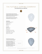 1.73 Ct. Purple Sapphire from Ceylon (Sri Lanka) 3 D Scan Report