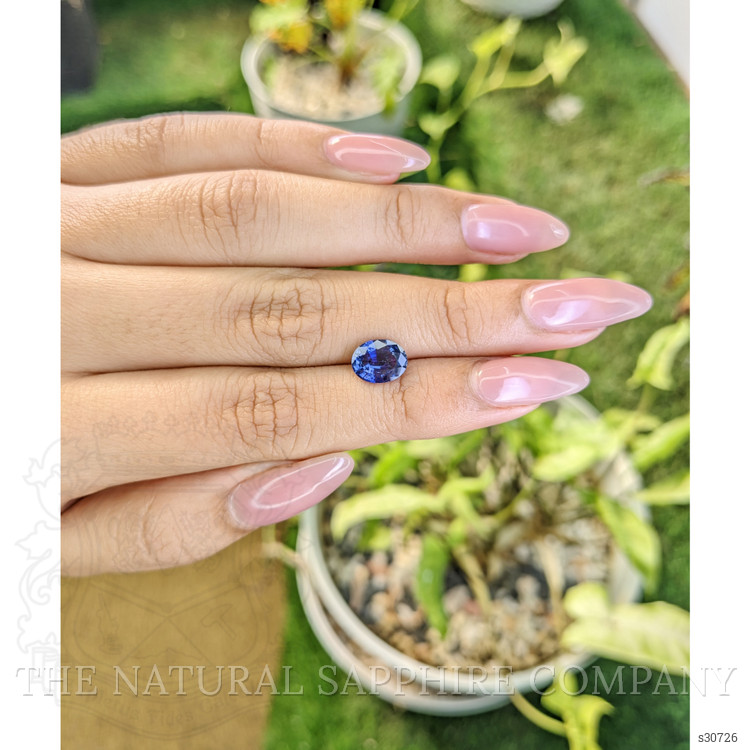 1.84 Ct. Blue Sapphire from Ceylon (Sri Lanka)