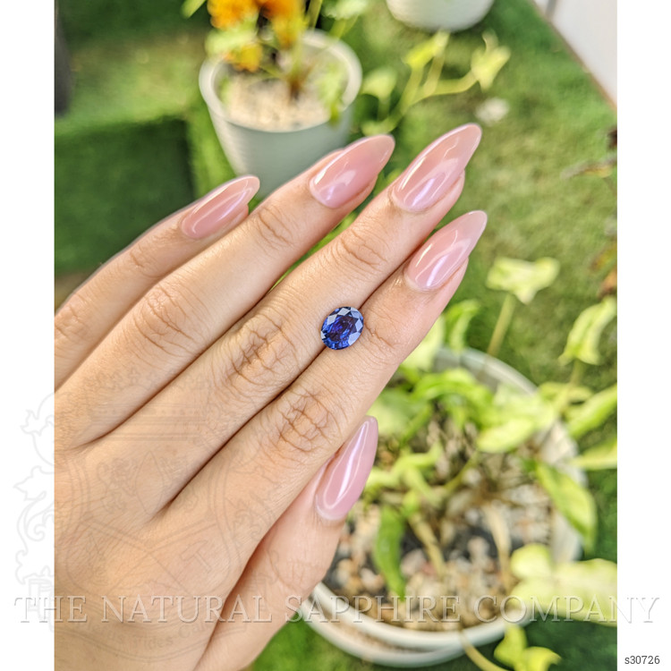 1.84 Ct. Blue Sapphire from Ceylon (Sri Lanka)