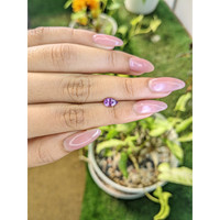 1.00 Ct. Pinkish Purple Sapphire from Ceylon (Sri Lanka) Life Style