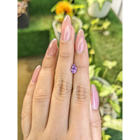 1.00 Ct. Pinkish Purple Sapphire from Ceylon (Sri Lanka) Life Style