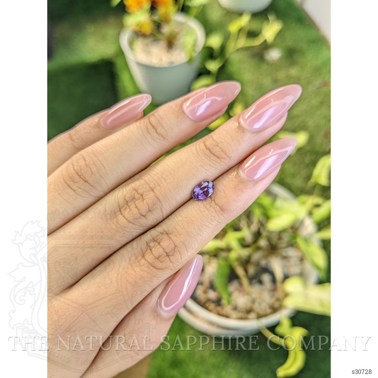 1.04 Ct. Pinkish Purple Sapphire from Ceylon (Sri Lanka)