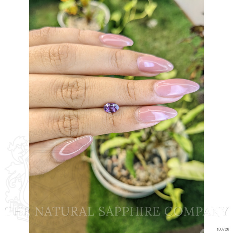 1.04 Ct. Pinkish Purple Sapphire from Ceylon (Sri Lanka)