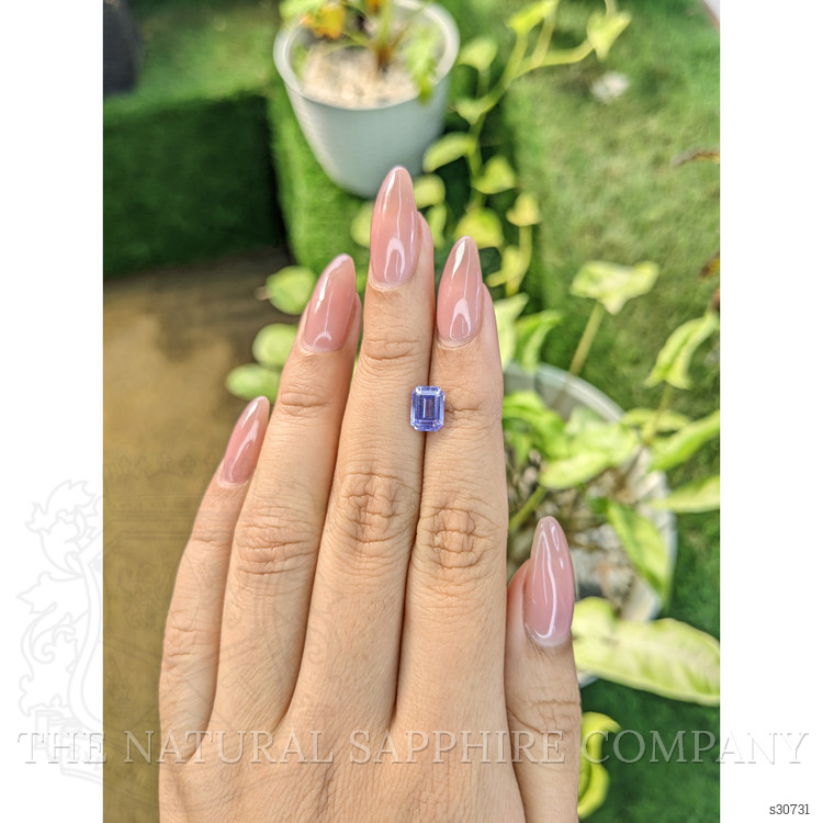 1.72 Ct. Violet Sapphire from Ceylon (Sri Lanka)
