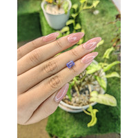 1.72 Ct. Violet Sapphire from Ceylon (Sri Lanka) Life Style