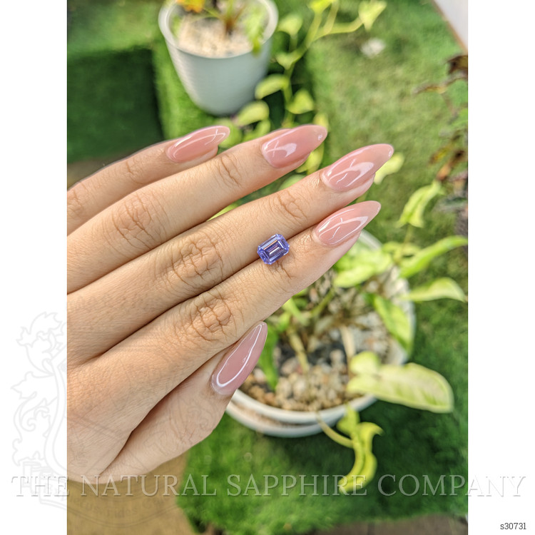 1.72 Ct. Violet Sapphire from Ceylon (Sri Lanka)