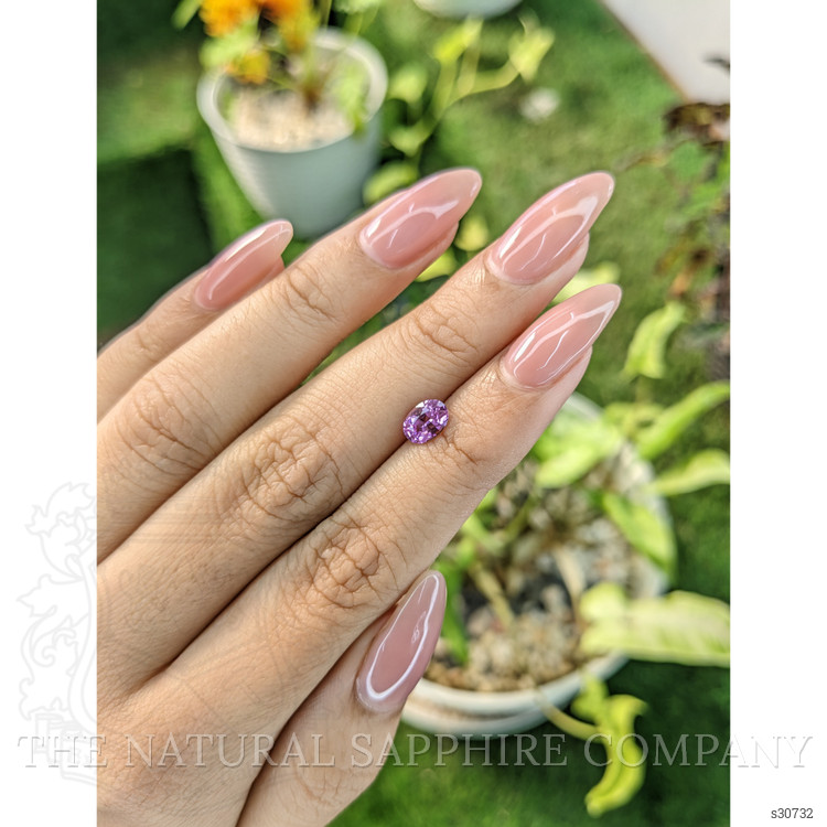 0.96 Ct. Pinkish Purple Sapphire from Ceylon (Sri Lanka)