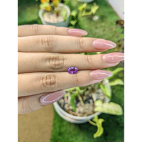 1.18 Ct. Pinkish Purple Sapphire from Ceylon (Sri Lanka) Life Style