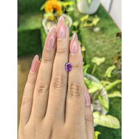 1.18 Ct. Pinkish Purple Sapphire from Ceylon (Sri Lanka) Life Style