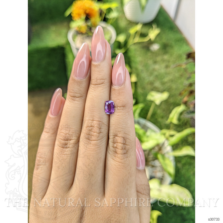 1.18 Ct. Pinkish Purple Sapphire from Ceylon (Sri Lanka)
