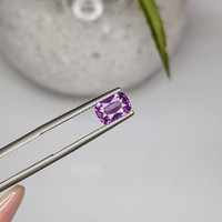 1.18 Ct. Pinkish Purple Sapphire from Ceylon (Sri Lanka) Life Style