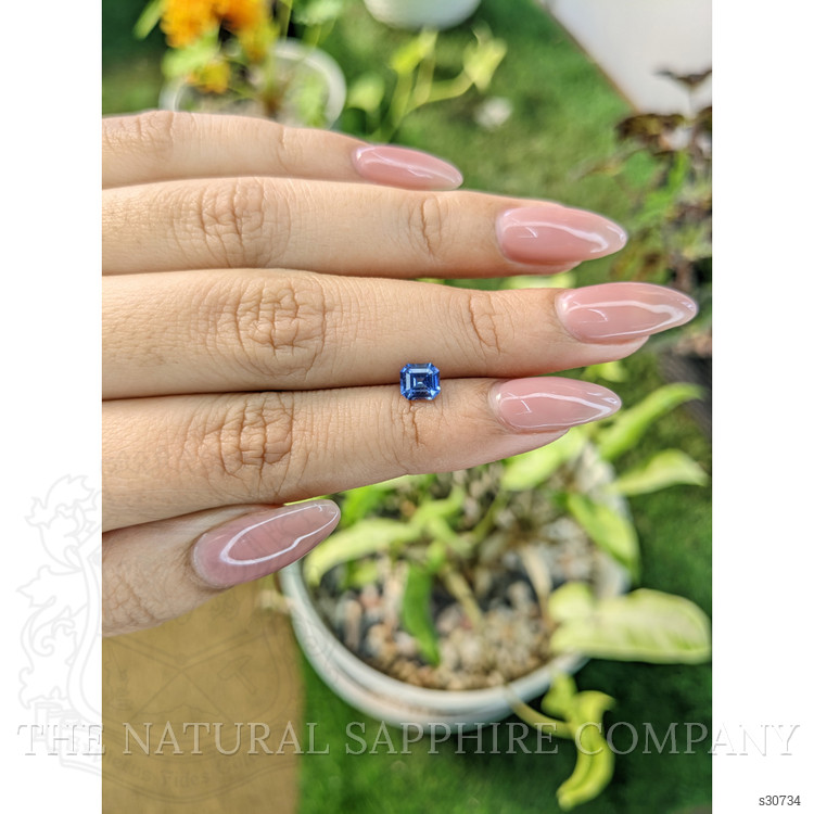 0.71 Ct. Blue Sapphire from Ceylon (Sri Lanka)