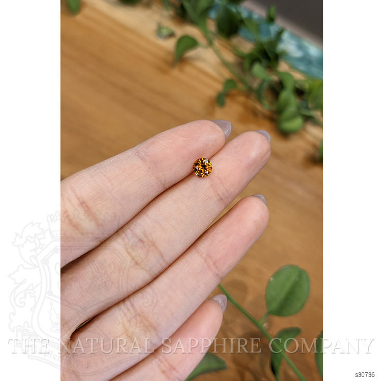 0.67 Ct. Orange Sapphire from Montana