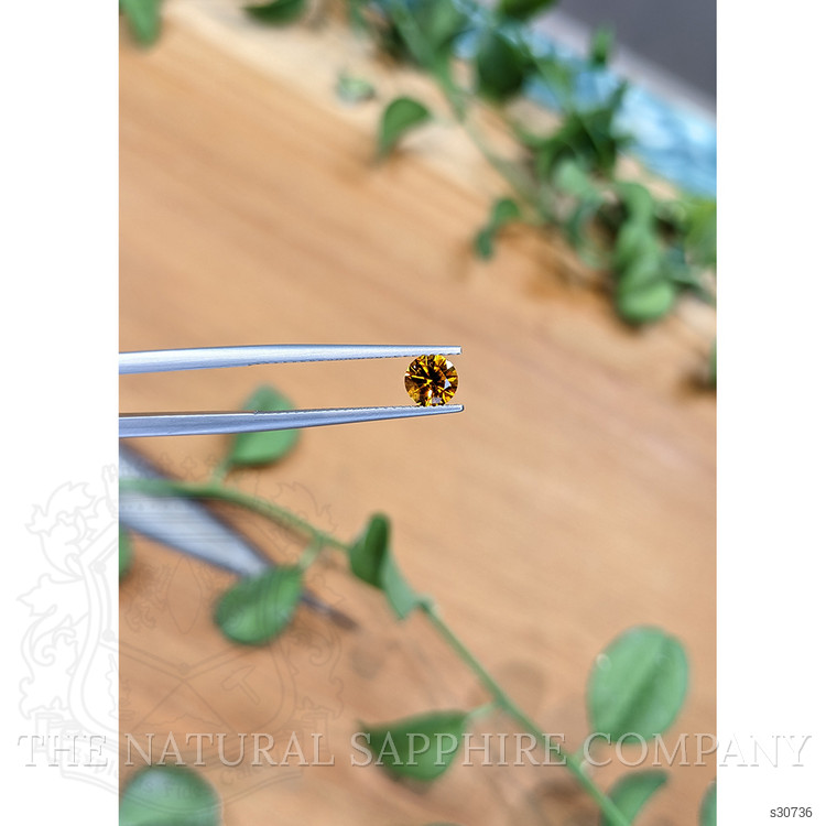 0.67 Ct. Orange Sapphire from Montana