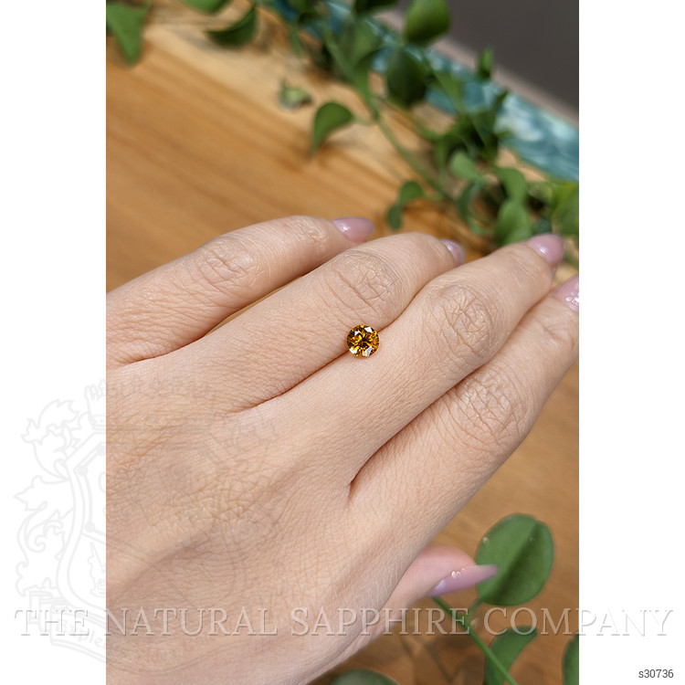 0.67 Ct. Orange Sapphire from Montana