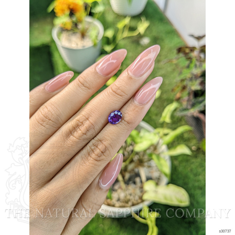 1.97 Ct. Pinkish Purple Sapphire from Ceylon (Sri Lanka)