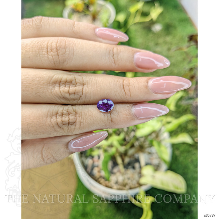 1.97 Ct. Pinkish Purple Sapphire from Ceylon (Sri Lanka)
