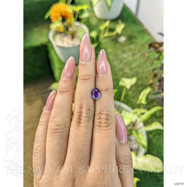 1.97 Ct. Pinkish Purple Sapphire from Ceylon (Sri Lanka)