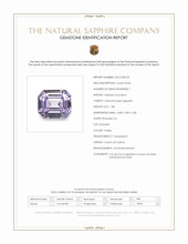 1.88 Ct. Purple Sapphire from Ceylon (Sri Lanka) Scan Report