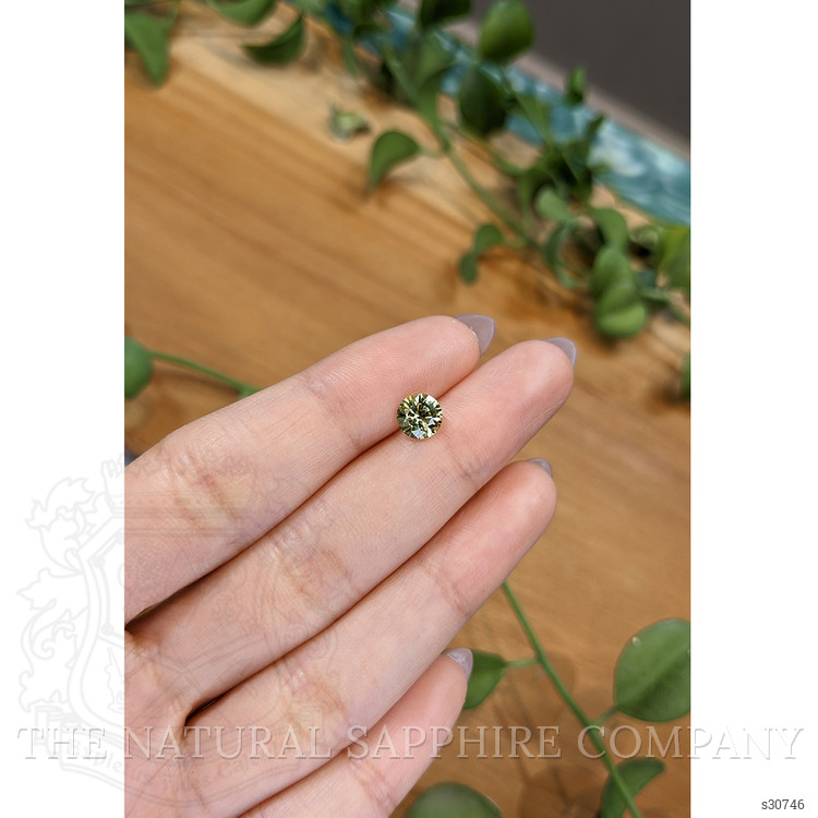 1.32 Ct. Greenish Yellow Sapphire from Montana