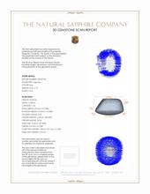 2.19 Ct. Sapphire from Burma (Myanmar) 3 D Scan Report