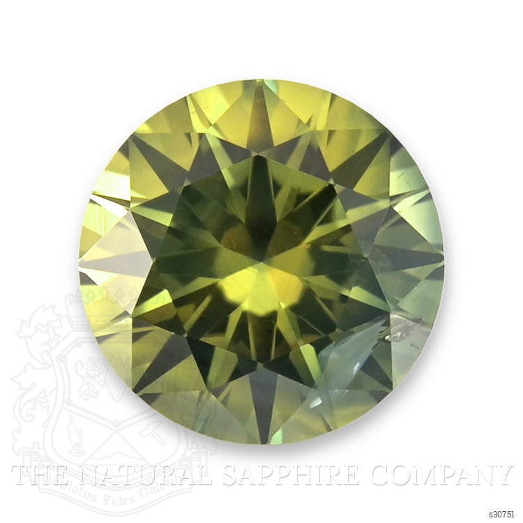 1.75 Ct. Yellowish Green Sapphire from Montana