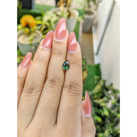1.46 Ct. Green Sapphire from Madagascar Life Style