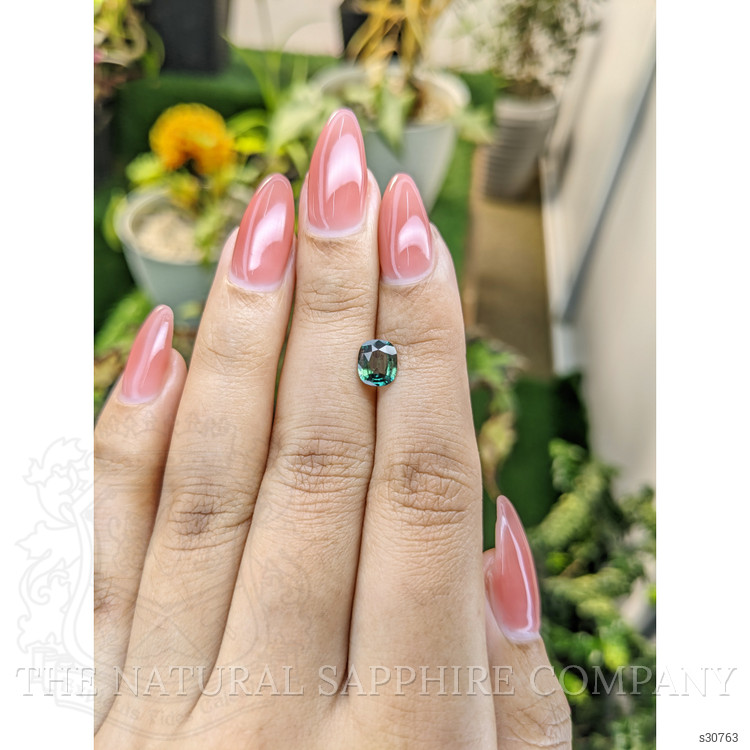 1.08 Ct. Bluish Green Sapphire from Madagascar