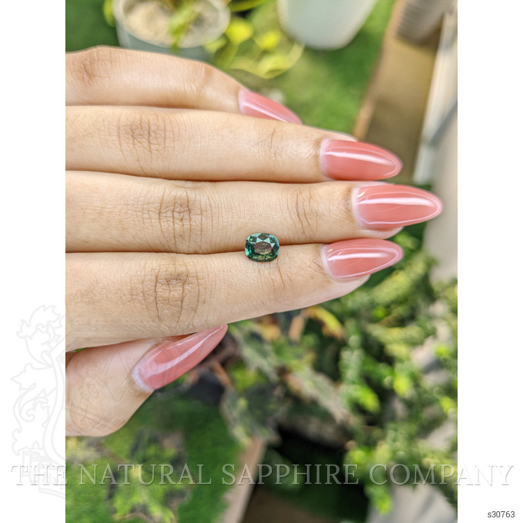 1.08 Ct. Bluish Green Sapphire from Madagascar