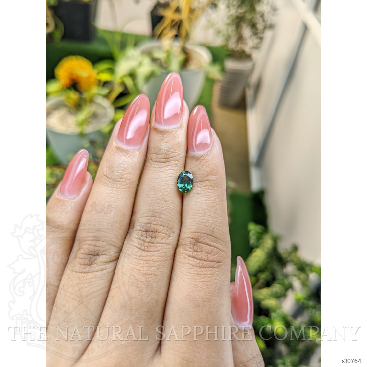 1.23 Ct. Green Sapphire from Madagascar