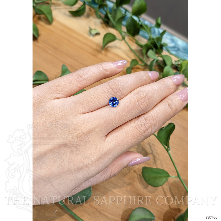 1.29 Ct. Blue Sapphire from Ceylon (Sri Lanka)