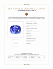 6.48 Ct. Blue Sapphire from Ceylon (Sri Lanka) Scan Report