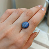 12.58 Ct. Blue Star Sapphire from Burma (Myanmar) Life Style