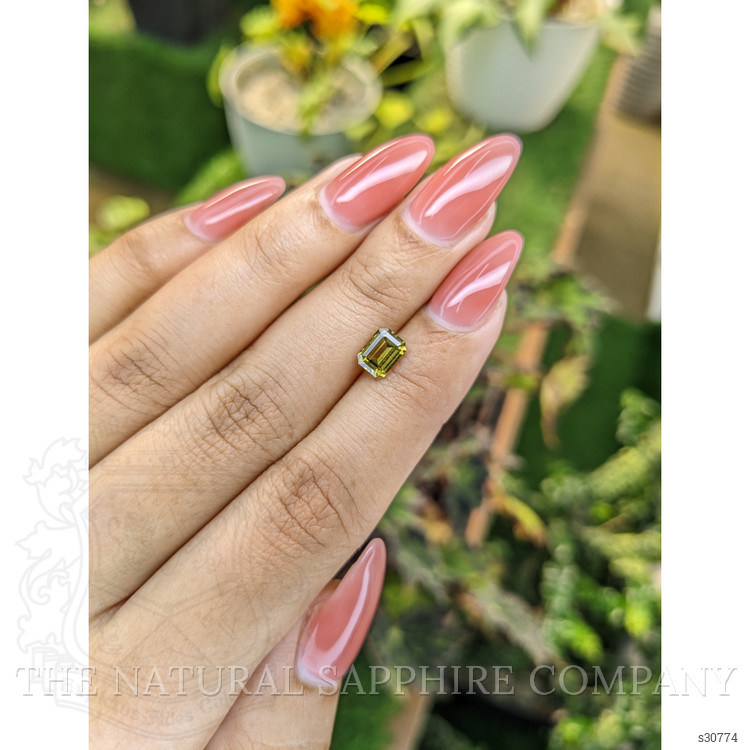 1.12 Ct. Greenish Yellow Sapphire from Madagascar