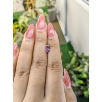 0.98 Ct. Pinkish Purple Sapphire from Ceylon (Sri Lanka) Life Style