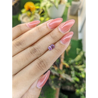 0.98 Ct. Pinkish Purple Sapphire from Ceylon (Sri Lanka) Life Style