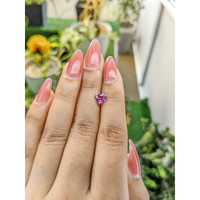 1.11 Ct. Purplish Pink Sapphire from Ceylon (Sri Lanka) Life Style
