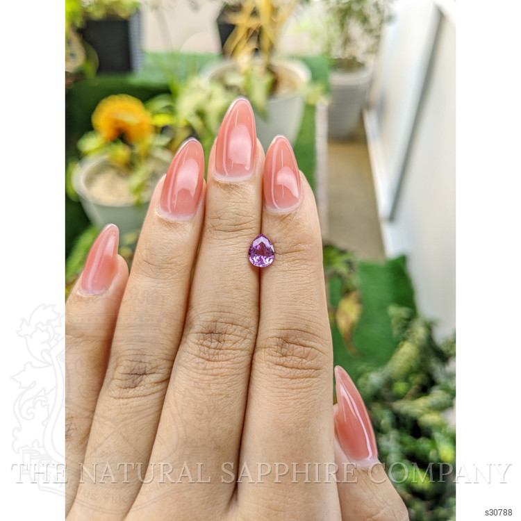 0.98 Ct. Pinkish Purple Sapphire from Ceylon (Sri Lanka)