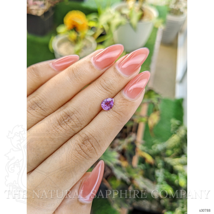 0.98 Ct. Pinkish Purple Sapphire from Ceylon (Sri Lanka)