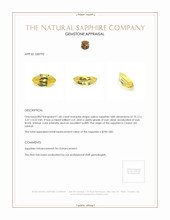 1.82 Ct. Yellow Sapphire from Ceylon (Sri Lanka) Appraisal