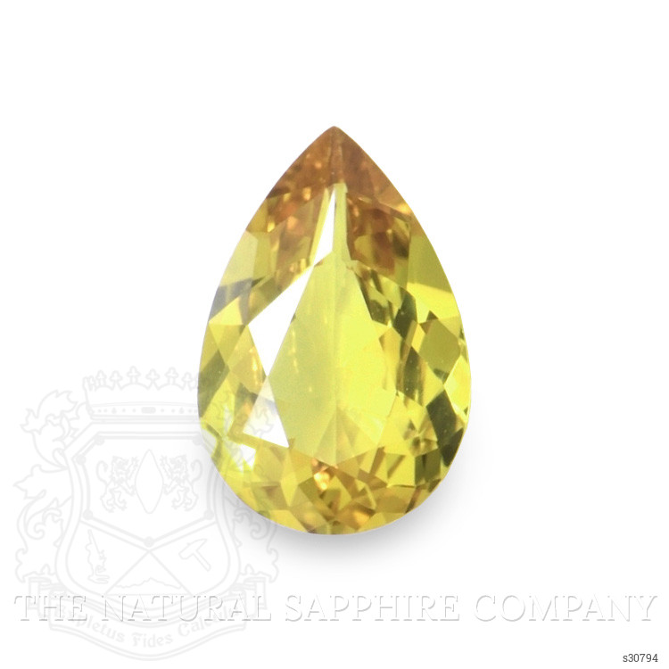 1.17 Ct. Orangish Yellow Sapphire from Ceylon (Sri Lanka)