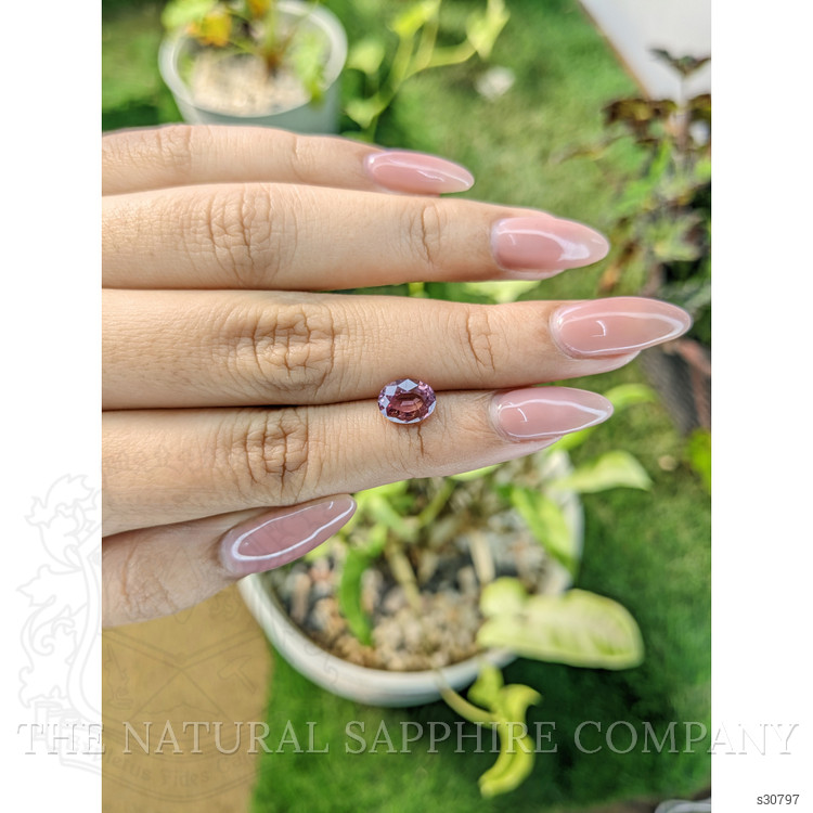 2.07 Ct. Pinkish Brown Sapphire from Ceylon (Sri Lanka)