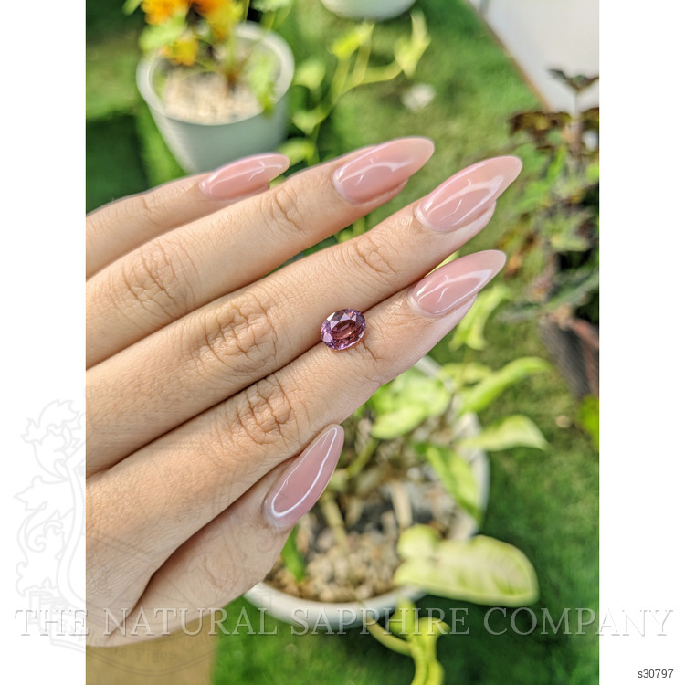 2.07 Ct. Pinkish Brown Sapphire from Ceylon (Sri Lanka)