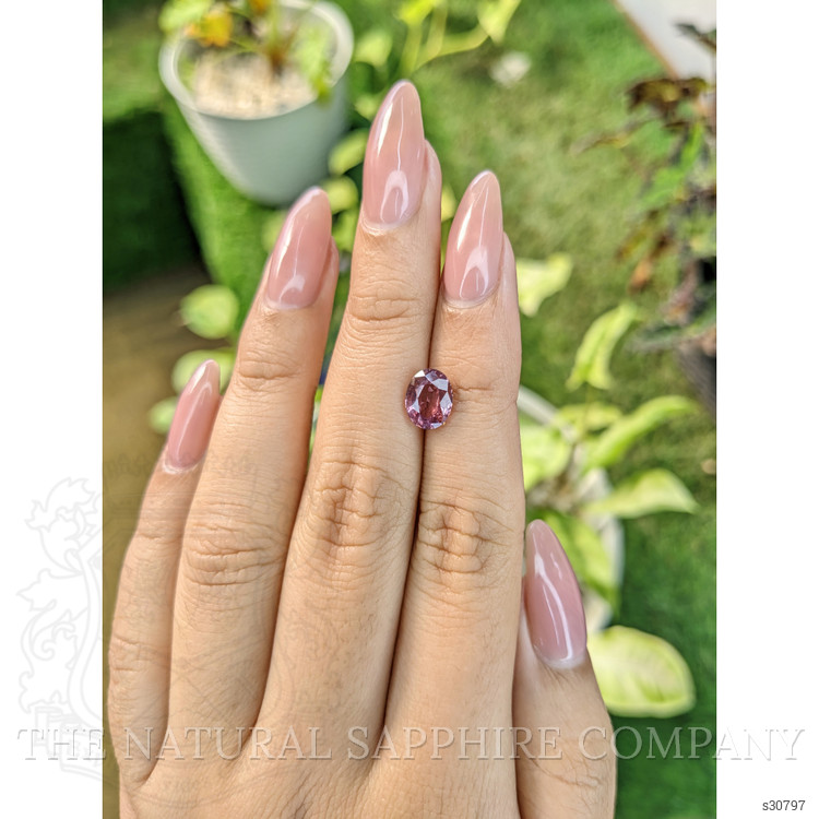 2.07 Ct. Pinkish Brown Sapphire from Ceylon (Sri Lanka)