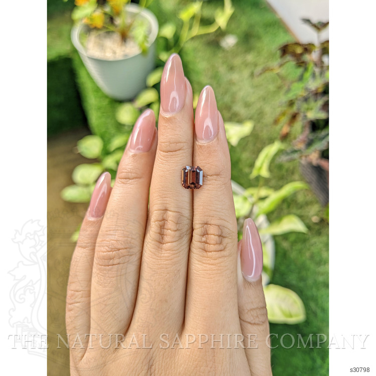 1.77 Ct. Orangish Brown Sapphire from Ceylon (Sri Lanka)