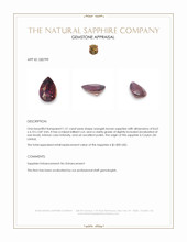 1.51 Ct. Orangish Brown Sapphire from Ceylon (Sri Lanka) Appraisal