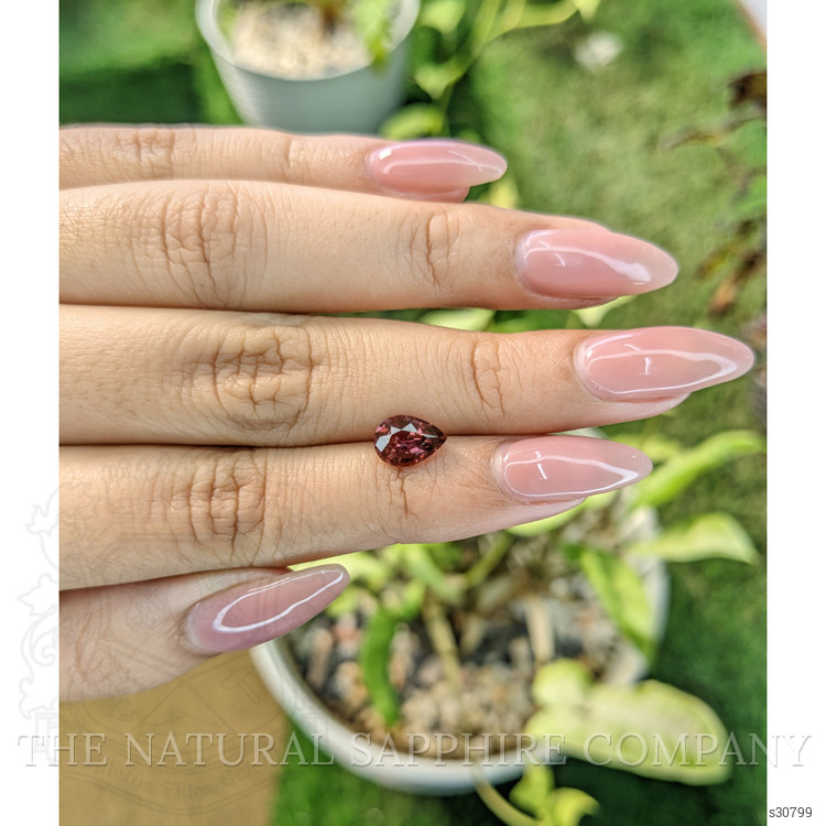 1.51 Ct. Orangish Brown Sapphire from Ceylon (Sri Lanka)