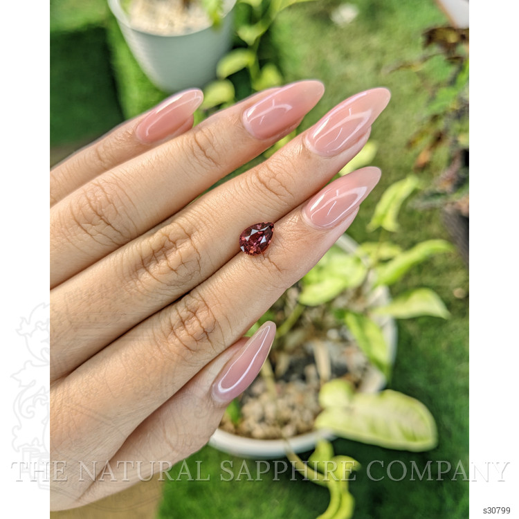 1.51 Ct. Orangish Brown Sapphire from Ceylon (Sri Lanka)