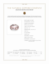 1.30 Ct. Peach Sapphire from Ceylon (Sri Lanka) Scan Report